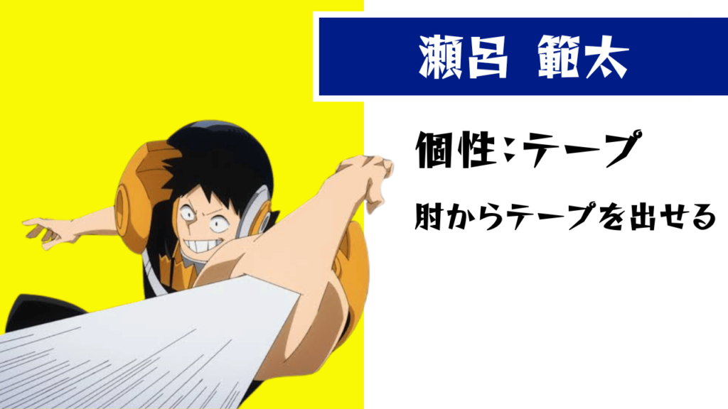 僕のヒーローアカデミア／ヒロアカ アニメ公式 on X | 瀬呂範太, 瀬上